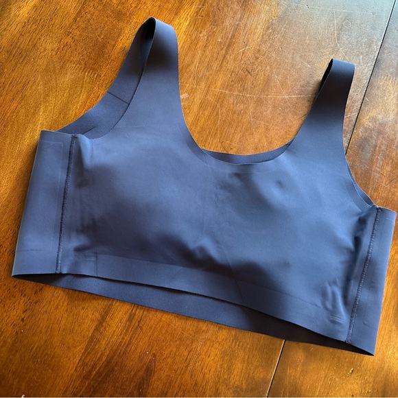 Evelyn & Bobbie Seamless Wirefree The Bobbie Scoop Bra 3X Navy Blue - Picture 2 of 4